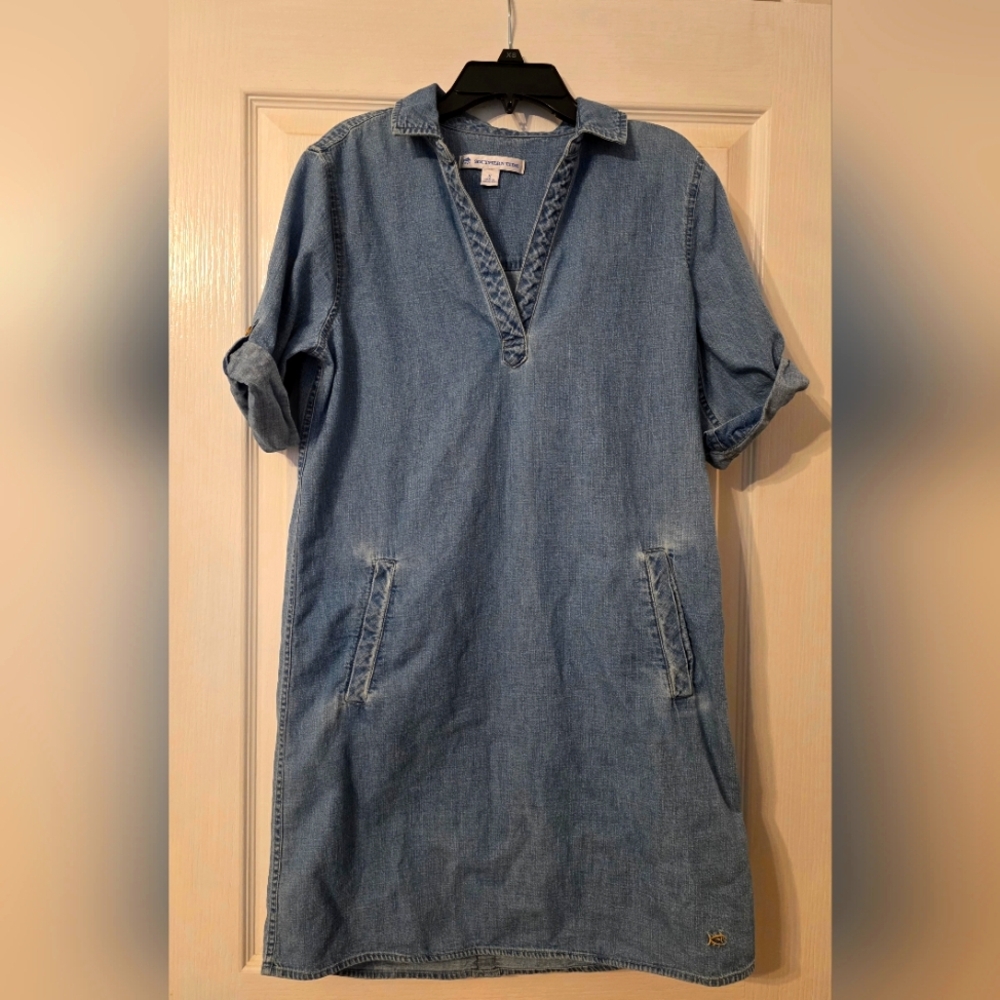 Southern Tide Denim Blue Casual Dress
